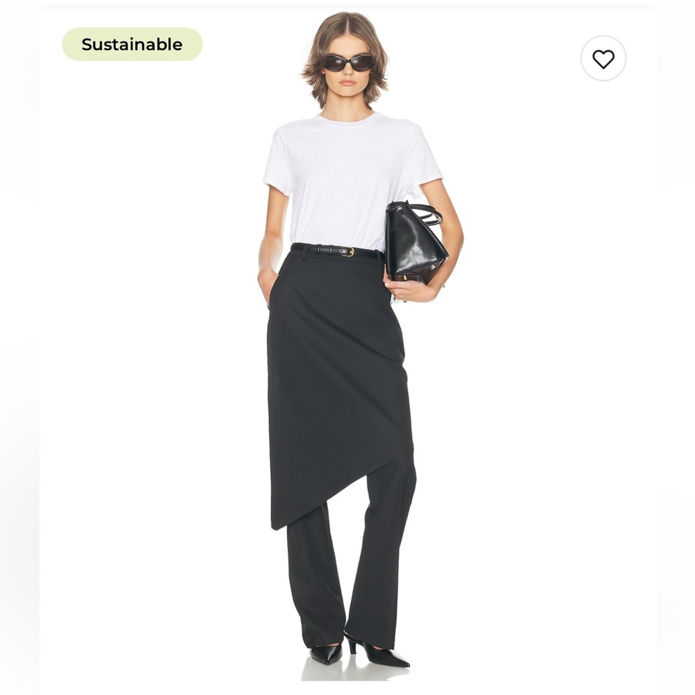 Helsa Trouser With Attached Skirt in Black Size M